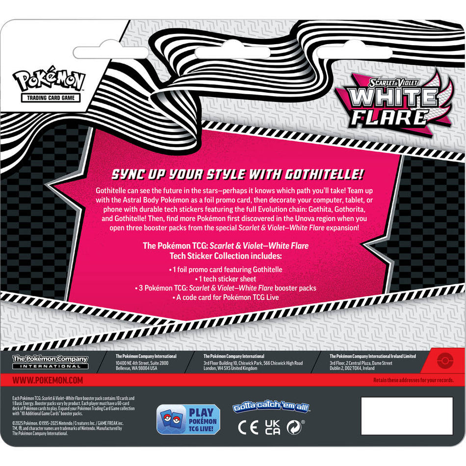Pokemon TCG: Scarlet & Violet - White Flare Blister Tech Sticker Collection