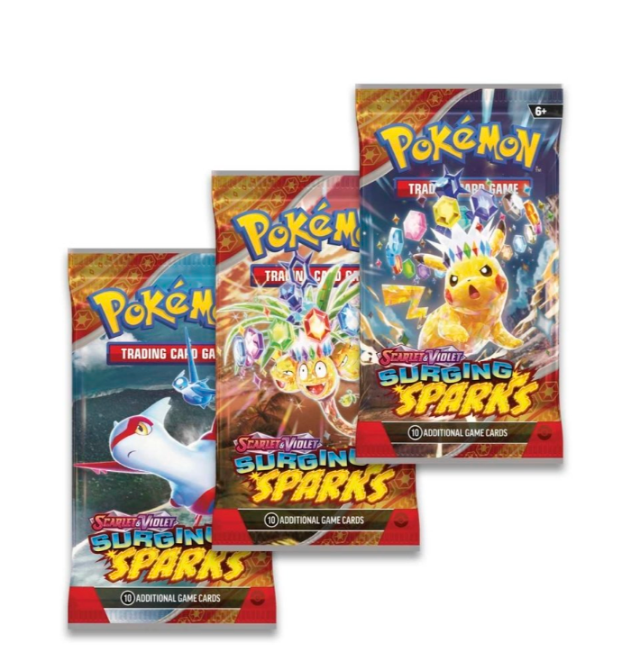 Pokemon TCG: Scarlet & Violet-Surging Sparks 3-Booster Blister & Quagsire Promo Card