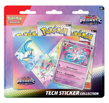 Pokemon TCG: Scarlet & Violet-Prismatic Evolutions Blister Tech Sticker Collection Leafeon