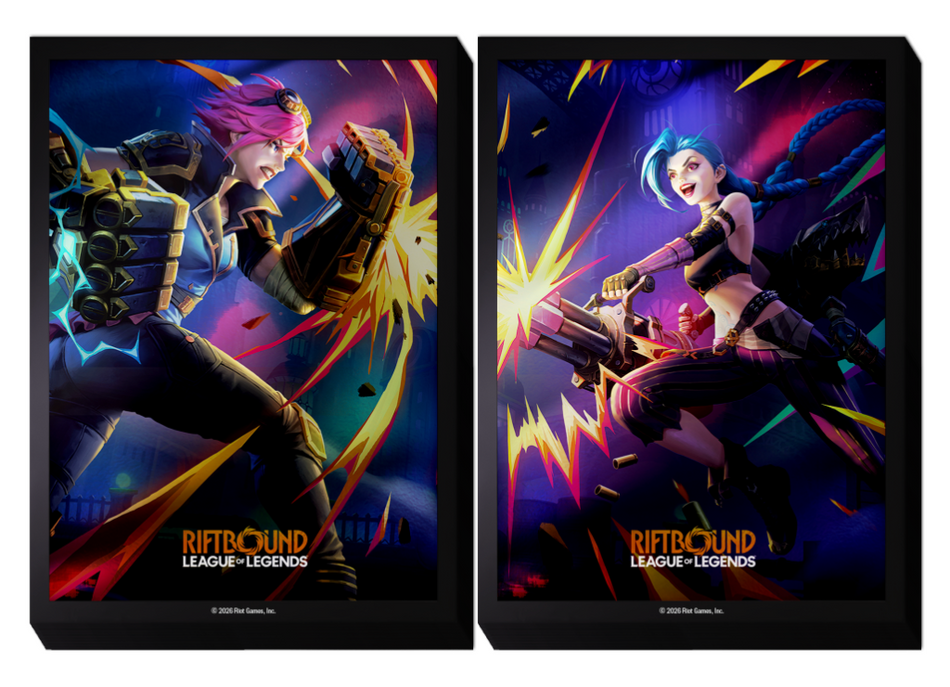 Riftbound - Vendetta Art Sleeves: Vi vs Jinx