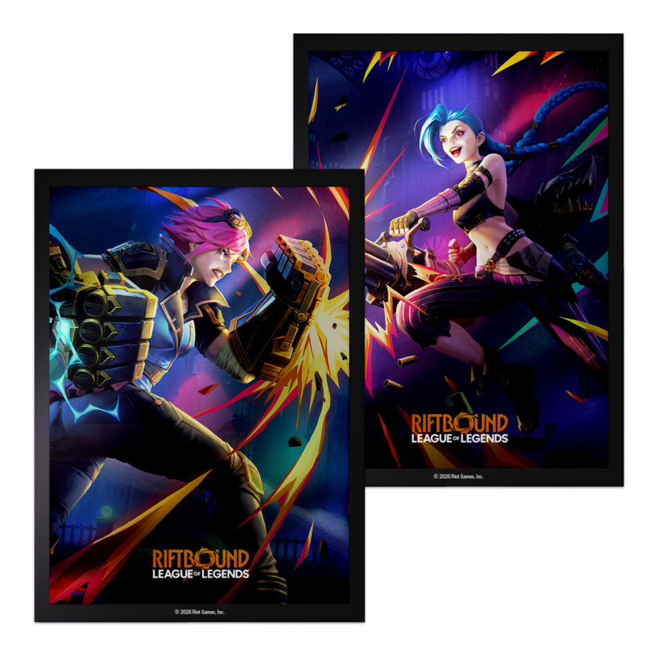 Riftbound - Vendetta Art Sleeves: Vi vs Jinx