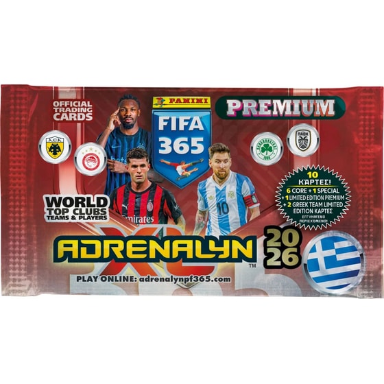 Panini FIFA 365 ADRENALYN XL 2026 - Premium Φακελάκι