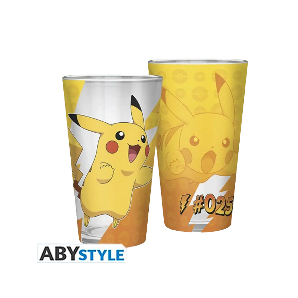Pokemon Pikachu Foil - Large Glass Premium (400ml)