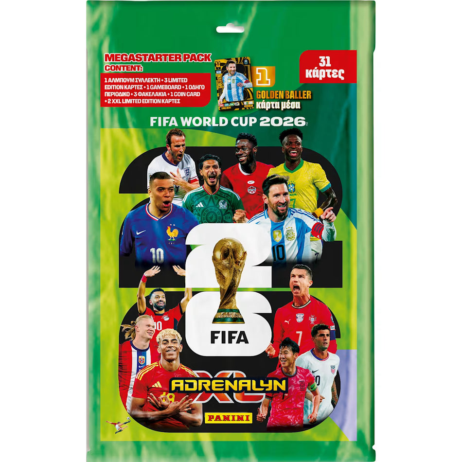 Panini FIFA World Cup ADRENALYN XL 2026 - Mega Starter Pack