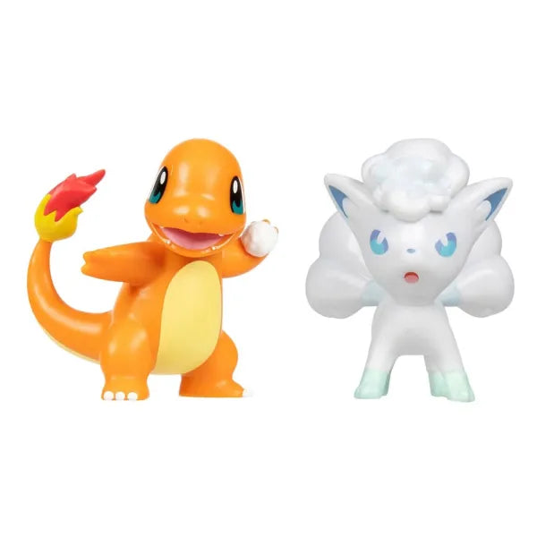 Pokemon First Partner Battle Figure 2-Pack: Charmander & Alolan Vulpix