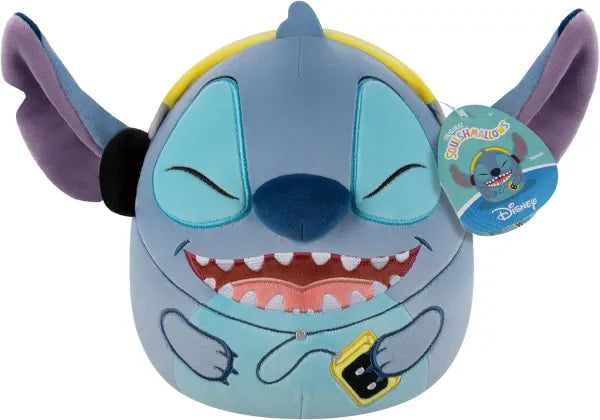 Disney Squishmallows Stitch with Headphones Medium Plush