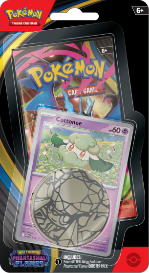 Pokemon TCG: Mega Evolution - Phantasmal Flames Checklane Blister (Cottonee)