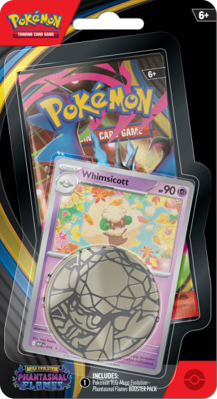 Pokemon TCG: Mega Evolution - Phantasmal Flames Checklane Blister (Whimsicott)