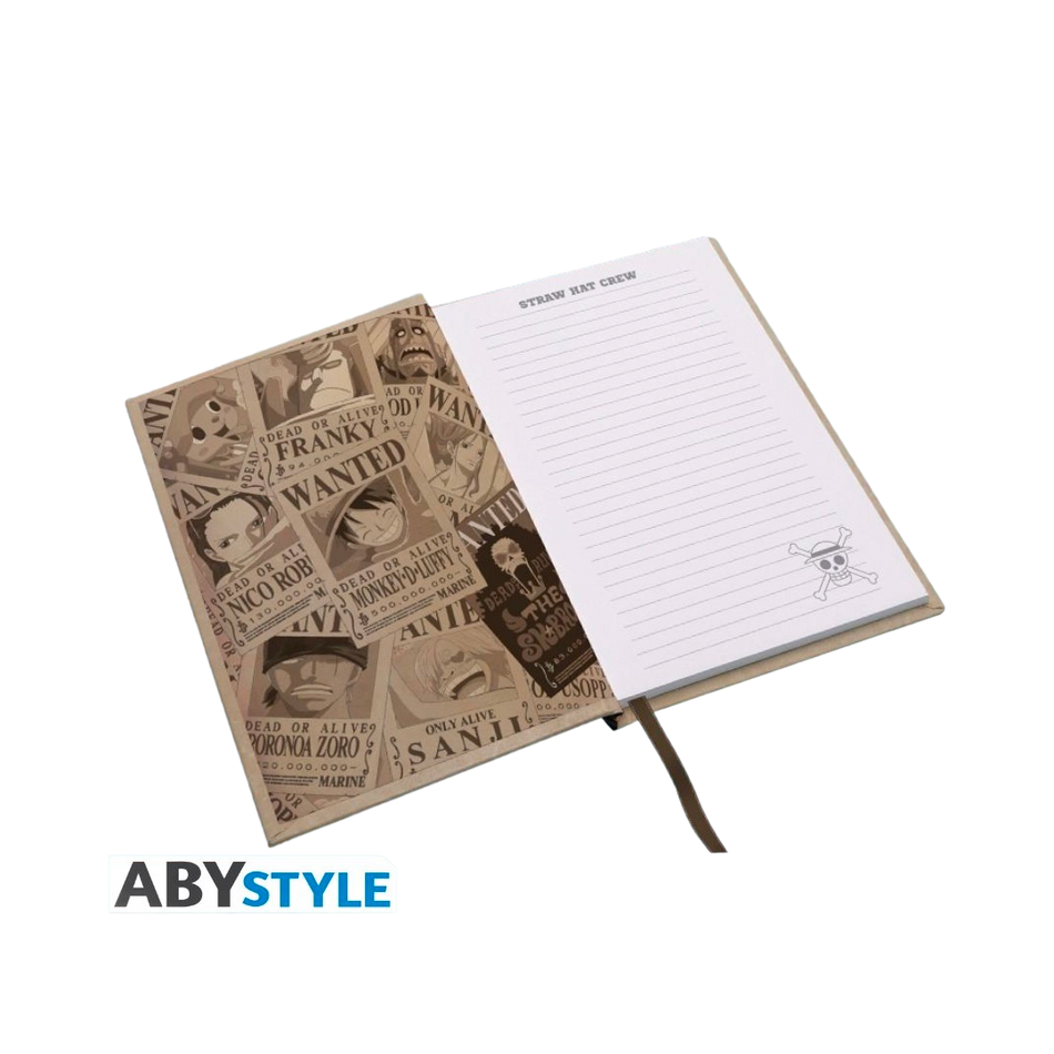 One Piece A5 Notebook –  Wanted Luffy