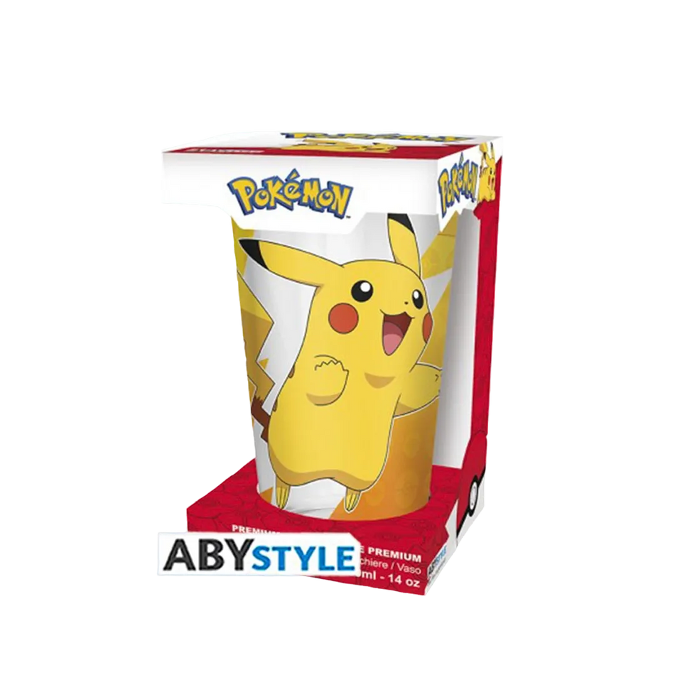 Pokemon Pikachu Foil - Large Glass Premium (400ml)