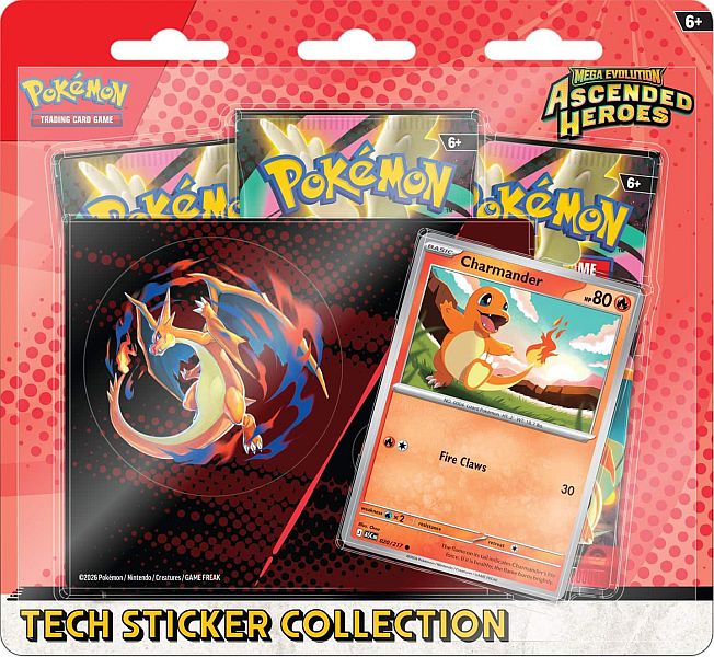 Pokemon TCG: Mega Evolution - Ascended Heroes Tech Sticker Collection Blister